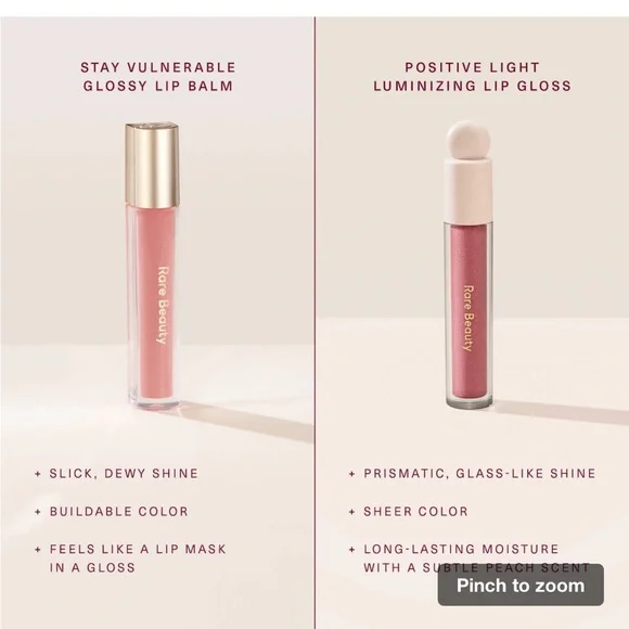 Rare Beauty Lip Gloss in Spark - Picture 6 of 7